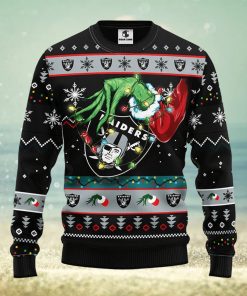 Oakland Raiders Grinch Christmas Ugly Sweater