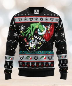 Oakland Raiders Grinch Christmas Ugly Sweater