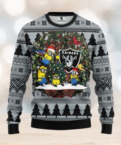 Oakland Raiders Minion Christmas Ugly Sweater