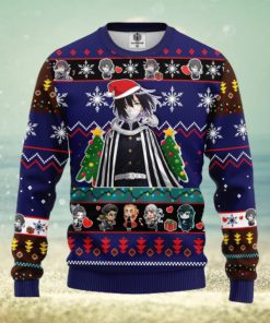 Obanai Iguro Demon Slayer Anime Ugly Christmas Sweater Blue Ideas For Men Women