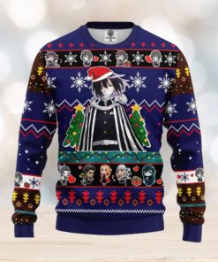 Obanai Iguro Demon Slayer Anime Ugly Christmas Sweater Blue Ideas For Men Women