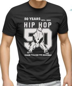 Official 50 Years Of Hip Hop 1973 2023 50th Thank You For The Memories Hip Hop T shirt