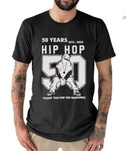 Official 50 Years Of Hip Hop 1973 2023 50th Thank You For The Memories Hip Hop T shirt