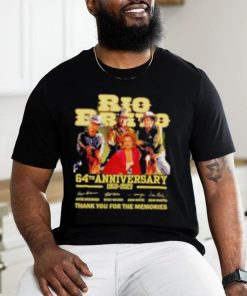 Official 64th anniversary 1959 2023 Rio Bravo thank you for the memories signatures shirt