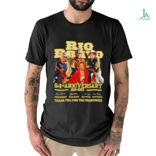 Official 64th anniversary 1959 2023 Rio Bravo thank you for the memories signatures shirt