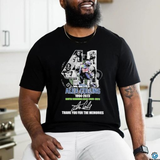 Official Alex Collins 1994 2023 Seattle Seahawks 2016 2020 2021 Thank You For The Memories Signature shirt