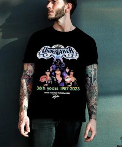 Official Big evil Undertaker 36th years 1987 2023 thank you for the memories signature shirt