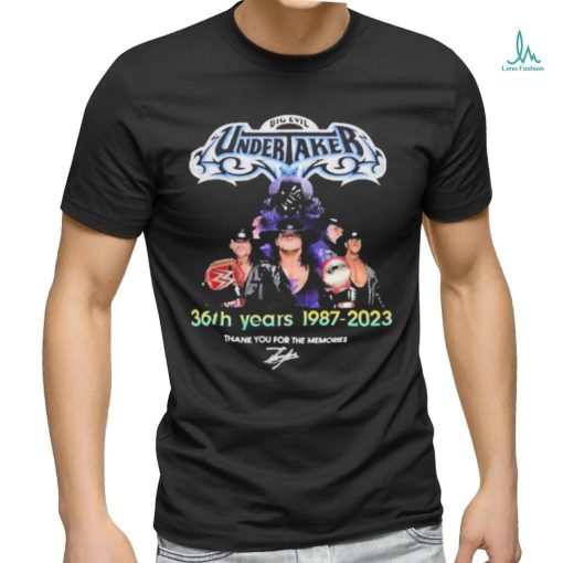 Official Big evil Undertaker 36th years 1987 2023 thank you for the memories signature shirt