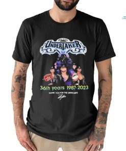 Official Big evil Undertaker 36th years 1987 2023 thank you for the memories signature shirt