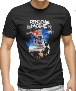 Official Depeche Mode guitar signatures shirt