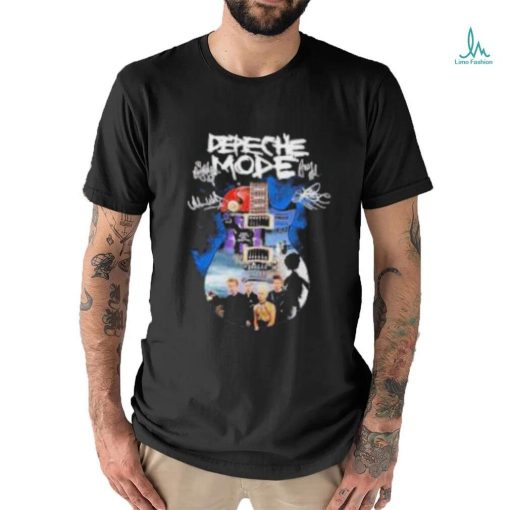 Official Depeche Mode guitar signatures shirt