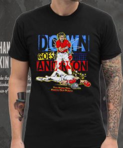 Official Down Goes Anderson You Know Bro Knock Out Punch T Shirt