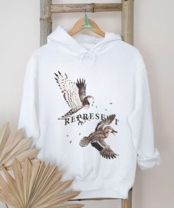 Official Harvey Nichols Store Represent Birds Of Prey Printed Tee Cream Harveynichols shirt