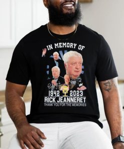 Official In Memory Of Rick Jeanneret 1942 2023 Memories Shirt