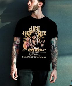 Official Jimi Hendrix 81st anniversary 1942 2023 thank for the memories signatures shirt