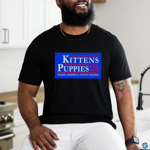 Official Kittens And Puppies 2024 The Best Candidates shirt