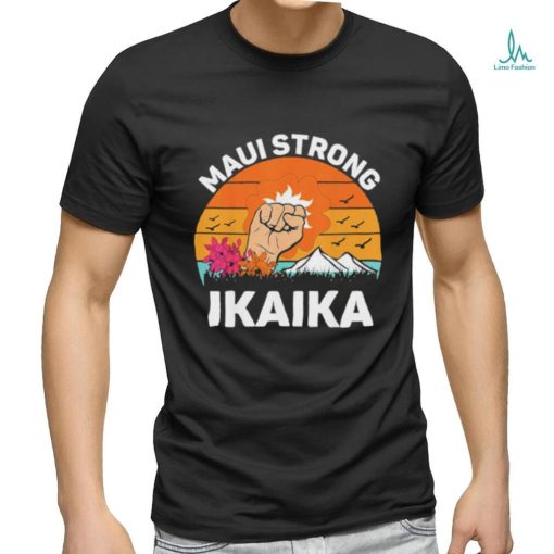 Official Lahaina Strong Maui Hawaii Wildfire Survivor Retro Shirt