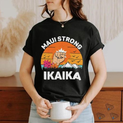 Official Lahaina Strong Maui Hawaii Wildfire Survivor Retro Shirt