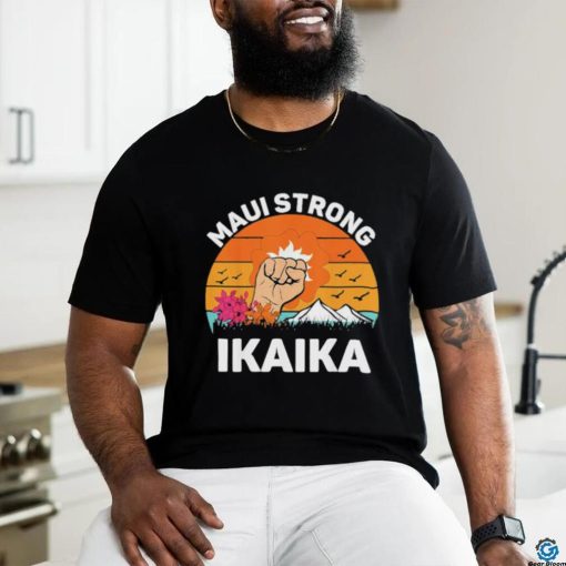 Official Lahaina Strong Maui Hawaii Wildfire Survivor Retro Shirt