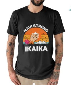 Official Lahaina Strong Maui Hawaii Wildfire Survivor Retro Shirt