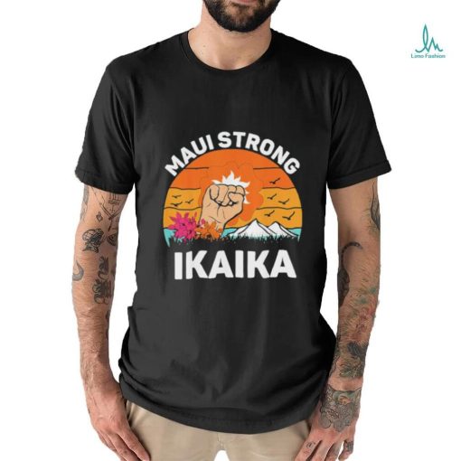 Official Lahaina Strong Maui Hawaii Wildfire Survivor Retro Shirt