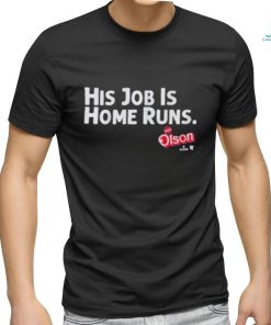 Official Matt Olson His Job Is Home Runs Funny shirt