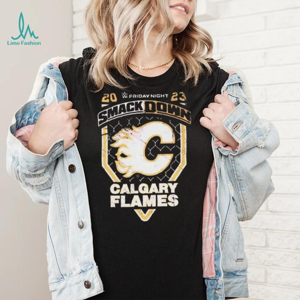 Limited Edition Smackdown X Calgary Flames Logo t-shirt, hoodie