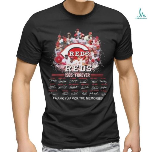 Official The Reds 1965 – Forever Thank You For The Memories Signatures 2023 T Shirt