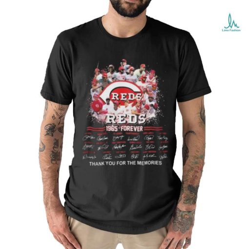 Official The Reds 1965 – Forever Thank You For The Memories Signatures 2023 T Shirt