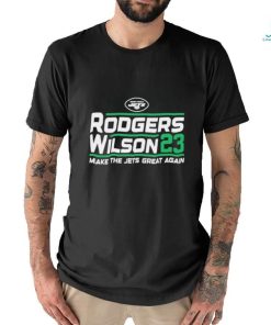 Official aaron Rodgers Garrett Wilson 2023 campaign shirt