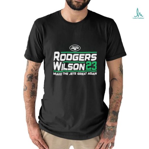 Official aaron Rodgers Garrett Wilson 2023 campaign shirt
