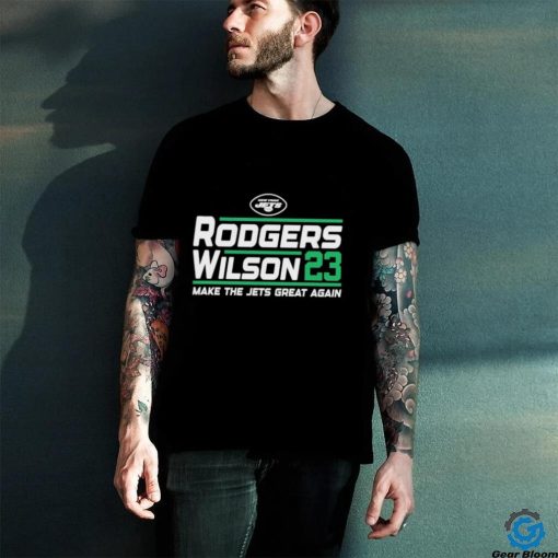 Official aaron Rodgers Garrett Wilson 2023 campaign shirt