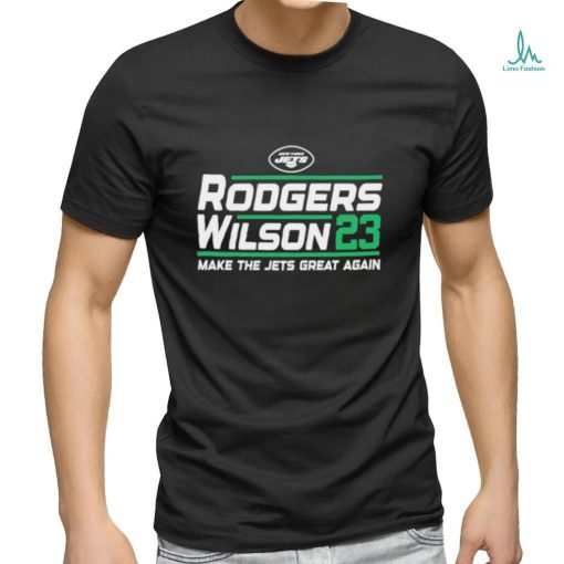 Official aaron Rodgers Garrett Wilson 2023 campaign shirt