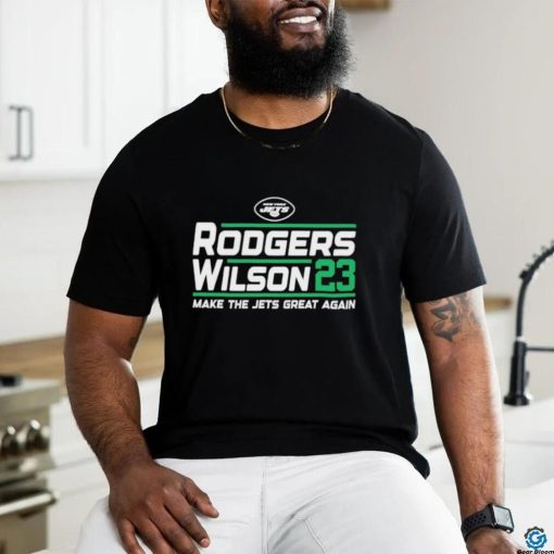 Official aaron Rodgers Garrett Wilson 2023 campaign shirt
