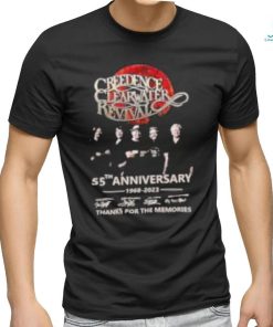 Official creedence clearwater revival 55th anniversary 1968 2023 thank you for the memories shirt