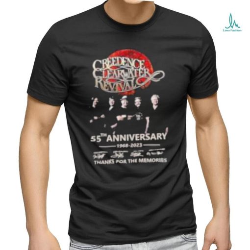 Official creedence clearwater revival 55th anniversary 1968 2023 thank you for the memories shirt