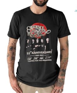 Official creedence clearwater revival 55th anniversary 1968 2023 thank you for the memories shirt