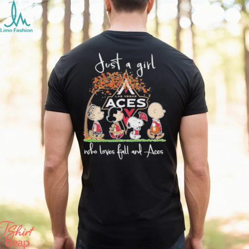 Official just A Girl Who Loves Fall And Las Vegas Aces T Shirt