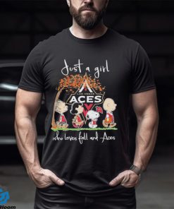 Official just A Girl Who Loves Fall And Las Vegas Aces T Shirt