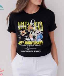 Official madonna 45th Anniversary 1979 – 2024 Thank You For The Memories T Shirt