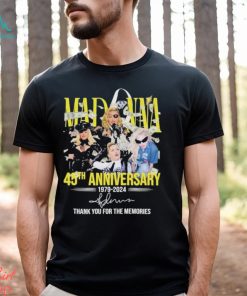 Official madonna 45th Anniversary 1979 – 2024 Thank You For The Memories T Shirt