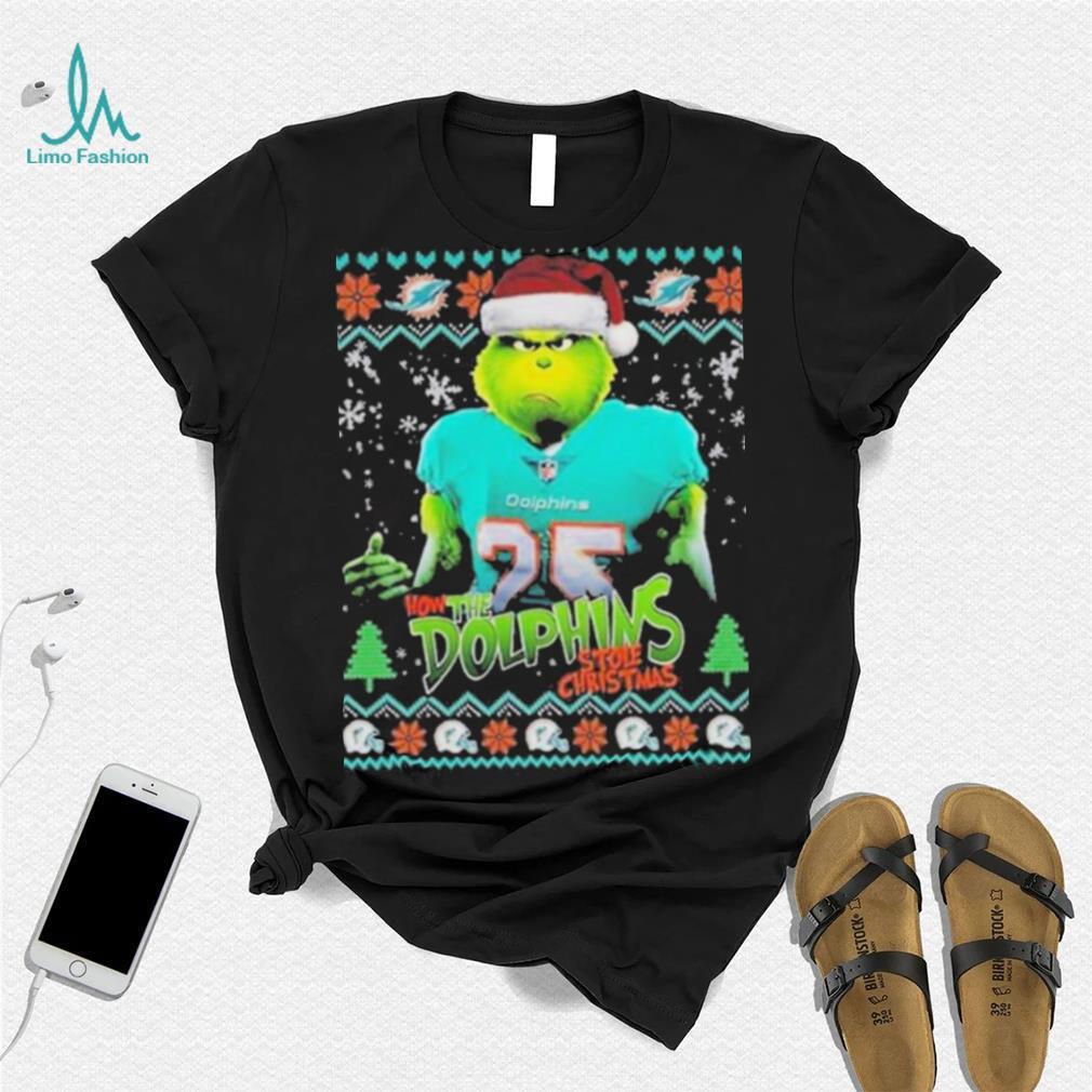 The Grinch How The Miami Dolphins Stole Christmas shirt, hoodie