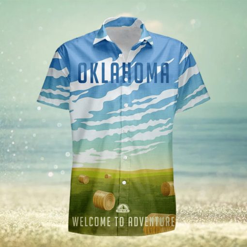 Oklahoma Retro Style Travel Summer 3D Hawaiian Shirt Gift For Men And Women Fans