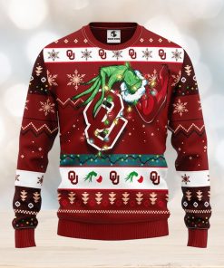 Oklahoma Sooners Grinch Christmas Ugly Sweater