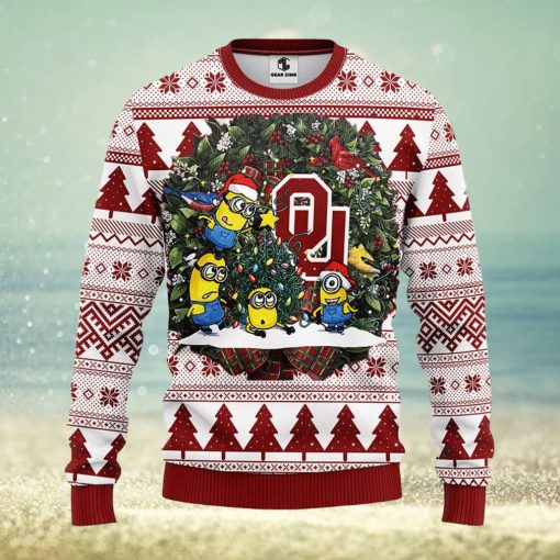 Oklahoma Sooners Minion Christmas Ugly Sweater