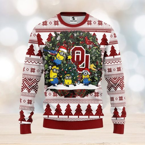 Oklahoma Sooners Minion Christmas Ugly Sweater