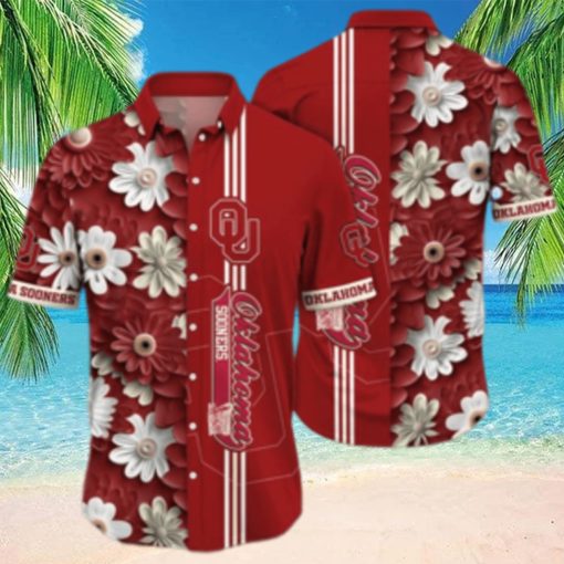 Oklahoma Sooners NCAA Flower Hawaiian Shirt