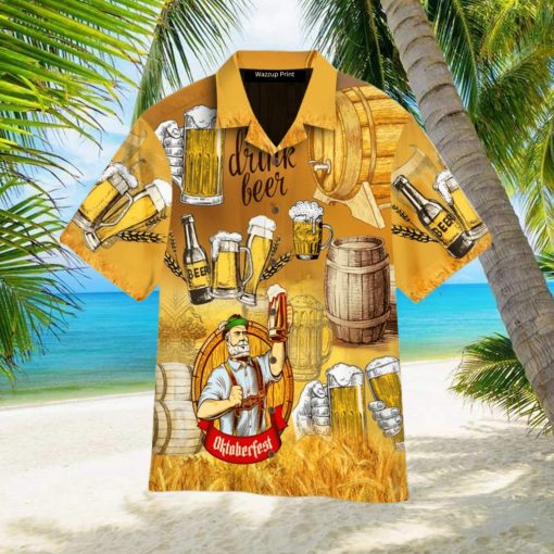 Oktoberfest Time To Drink Beer Gifts for Beer Lover Hawaiian Shirt