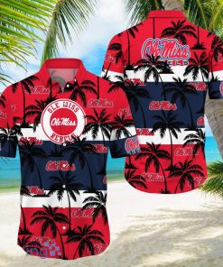 Ole Miss Rebels All Over Print Logo And Coconut Trending Summer Gift Aloha Hawaiian Shirt