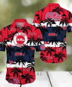 Ole Miss Rebels All Over Print Logo And Coconut Trending Summer Gift Aloha Hawaiian Shirt